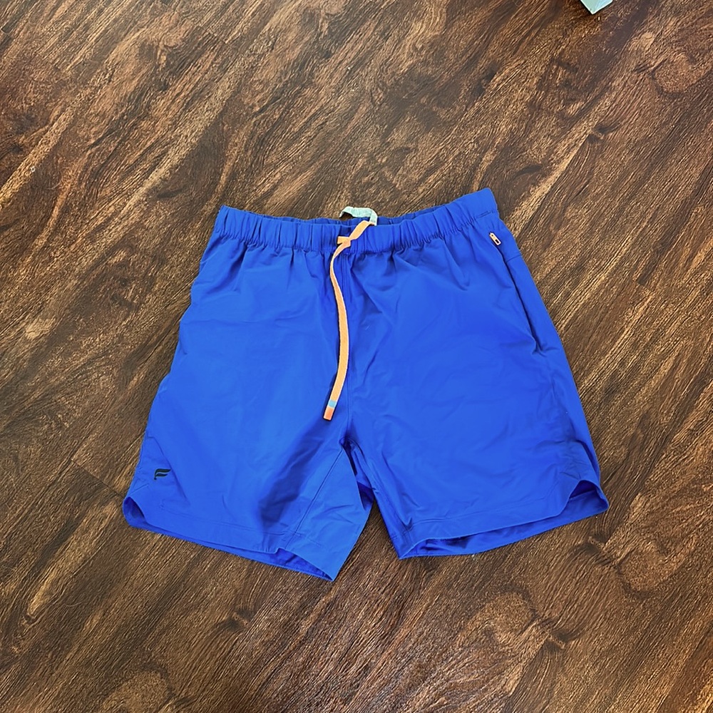Fabletics the one short. Men’s blue size large